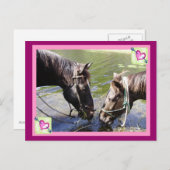 Horsy Valentijn Feestdagenkaart (Voorkant / Achterkant)