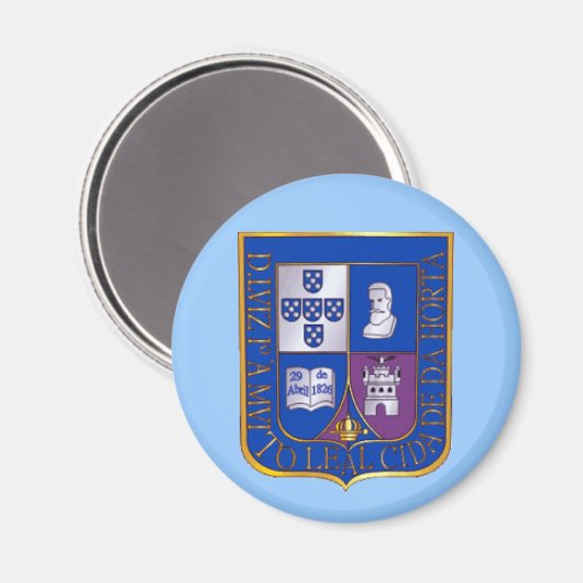 Horta Faial Azores - Keukenmagneet Magneet (Voorkant / Achterkant)