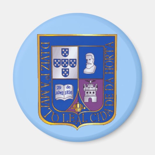 Horta Faial Azores - Keukenmagneet Magneet (Voorkant)