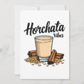 Hortacha vibes Spaans Mexicaanse Drink liefhebbers Kaart (Voorkant)