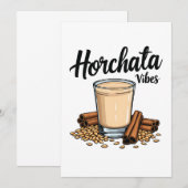 Hortacha vibes Spaans Mexicaanse Drink liefhebbers Kaart (Voorkant / Achterkant)