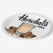 Hortacha vibes Spaans Mexicaanse Drink liefhebbers Papieren Bordje (Gekanteld)