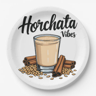 Hortacha vibes Spaans Mexicaanse Drink liefhebbers Papieren Bordje