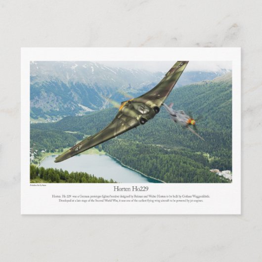 Horten Ho229 Briefkaart (Voorkant)