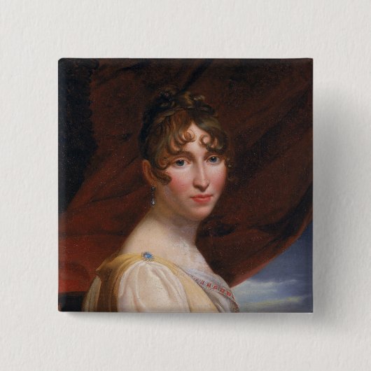 Hortense de Beauharnais 2 Vierkante Button 5,1 Cm (Voorkant)