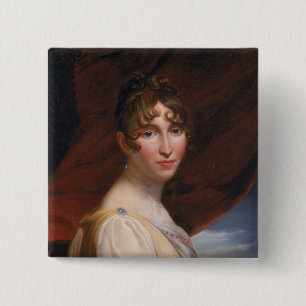 Hortense de Beauharnais 2 Vierkante Button 5,1 Cm