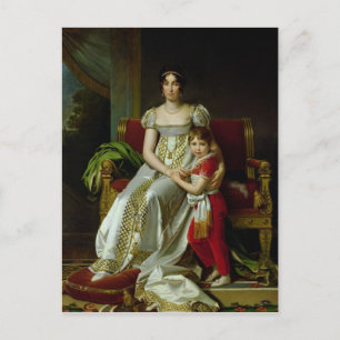 Hortense de Beauharnais en haar zoon Briefkaart