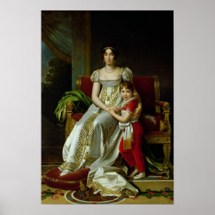 Hortense de Beauharnais en haar zoon Poster