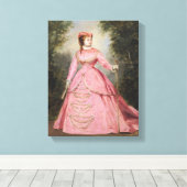 Hortense Schneider 1868 Canvas Afdruk (Insitu (Houten vloer))