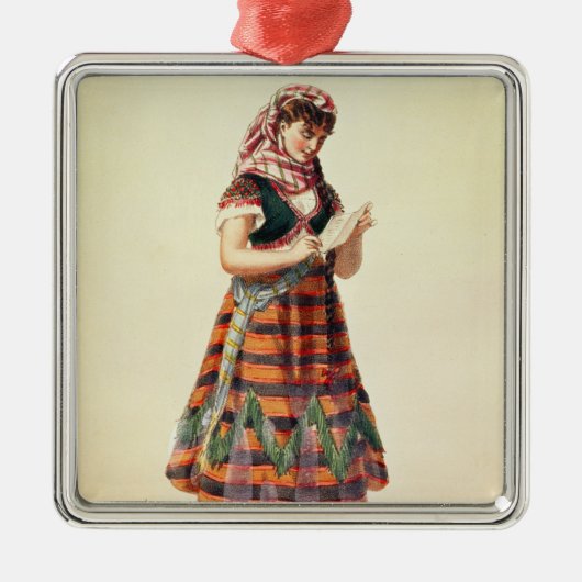 Hortense Schneider Metalen Ornament (Voorkant)