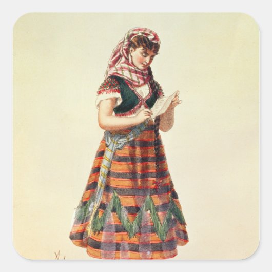 Hortense Schneider Vierkante Sticker (Voorkant)