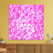 Hortensia aquarel canvas afdruk (Insitu (Woonkamer))