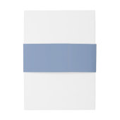 Hortensia Blauw Minimalistisch Uitnodigingen Wikkel (Achterkant Voorbeeld)