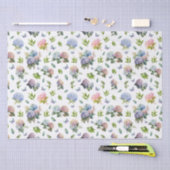 Hortensia Bloem Blauw en Roze Tissuepapier (Craft)