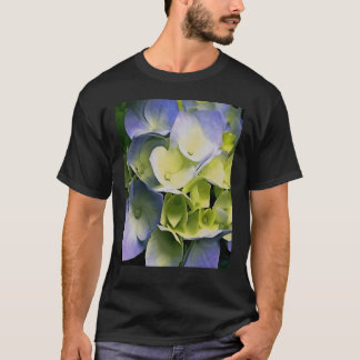 Hortensia Bloem Botanische Blauwe Bloemen T-shirt