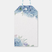 Hortensia bloem Doop Cadeaulabel (Achterkant)