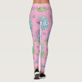 Hortensia Bloem Leggings (Achterkant)