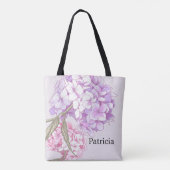 Hortensia Bloem Moeder Van De Bruid Gepersonalisee Tote Bag (Achterkant)