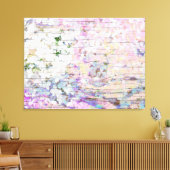 Hortensia Bloem Roze Landelijk Vintage Hout Canvas Afdruk (Insitu (Woonkamer))