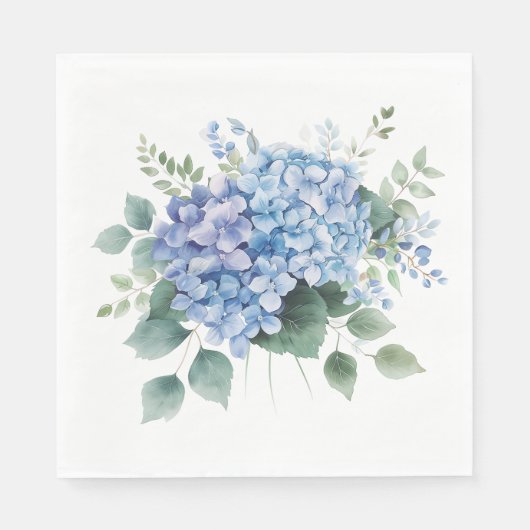 Hortensia bloem servet (Voorkant)