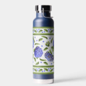 Hortensia Bloemen Botanisch Bloemontwerp Waterfles (Links)