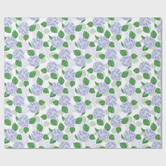 Hortensia Bloemen Cadeaupapier (Vlak)