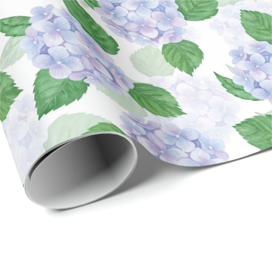 Hortensia Bloemen Cadeaupapier (Rol Hoek)