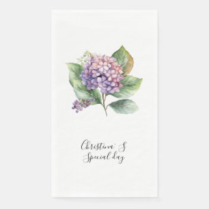 Hortensia bloemen flora bloemist liefhebber aquare servet