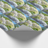 Hortensia bloemen inpakpapier Cadeauverpakking op (Hoek)