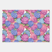 Hortensia Bloemen Inpakpapier Vel (Voorkant 2)