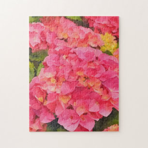 Hortensia Bloemen Kunst Puzzel