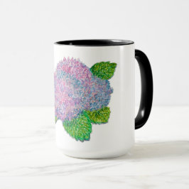 Hortensia bloemen mok