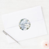 Hortensia Bloemen Ronde Sticker (Envelop)