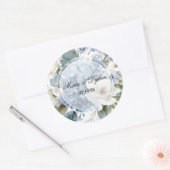 Hortensia Bloemen Ronde Sticker (Envelop)