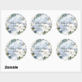 Hortensia Bloemen Ronde Sticker (Vel)