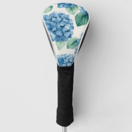 Hortensia Blues Bloemschildering in Waterverf Bota Golfheadcover