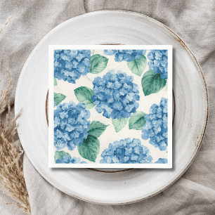 Hortensia Blues Bloemschildering in Waterverf Bota Servet