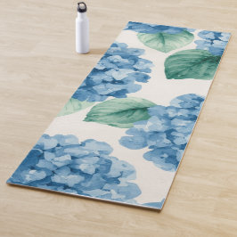 Hortensia Blues Bloemschildering in Waterverf Bota Yogamat