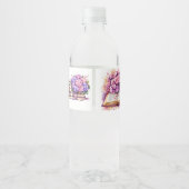 Hortensia Boek Thema Waterfles Etiket (Achterkant)