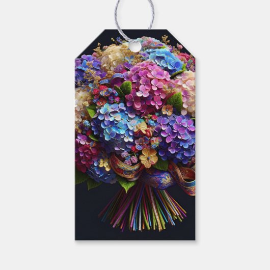 Hortensia boeket, door Natasha Us Cadeaulabel (Voorkant)