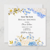 Hortensia Bruiloftsshower Save the Date (Voorkant)