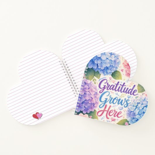 Hortensia: Dankbaarheid groeit hier Notitieboek (Binnen)