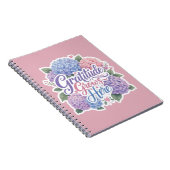 Hortensia: Dankbaarheid groeit hier Notitieboek (Rechterzijde)