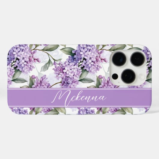 hortensia elegantie Case-Mate iPhone case (Achterkant (horizontaal))