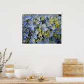 hortensia en fleur poster (Keuken)