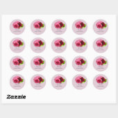 Hortensia en Rozen Bedankt Sticker (Vel)