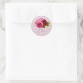 Hortensia en Rozen Bedankt Sticker (Tas)