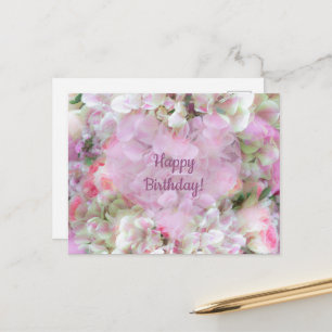 Hortensia en Rozen - Vintage Boeket in Olie Briefkaart