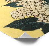 Hortensia en slikken door Katsushika Hokusai Poster (Hoek)