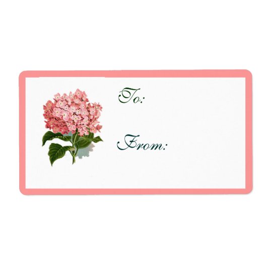 Hortensia Etiket (Voorkant)